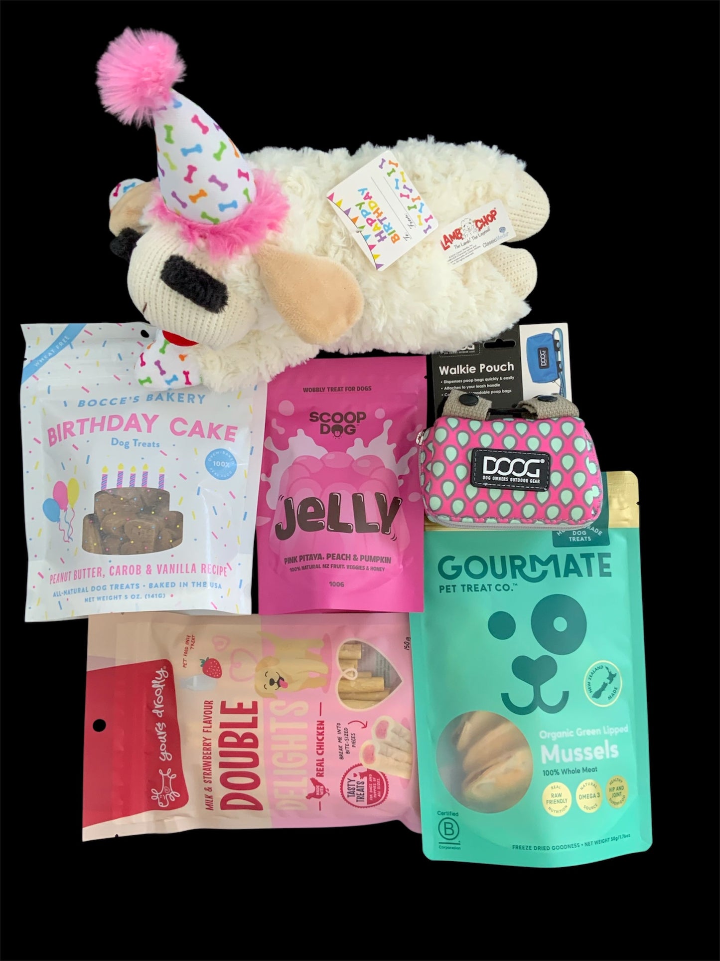 girl dog barkday gift box NZ