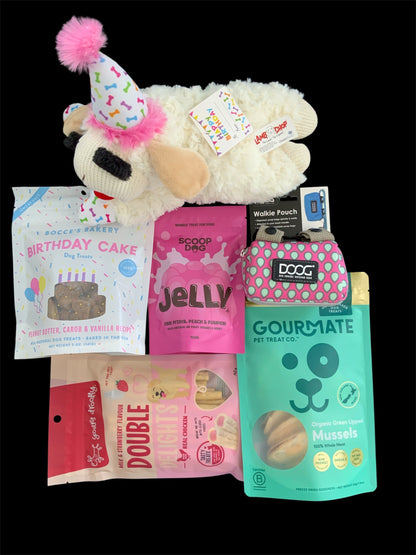 girl dog barkday gift box NZ